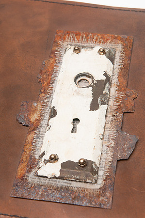 Leather Journal Cover, detail